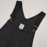 Scye Overall Shorts 定価61600円 1123-81068 オーバーオール ブラック レディース サイ【中古】5-0927M∞