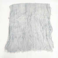 Faliero Sarti モダールシルク 無地 マフラー ストール ライトブルー レディース ファリエロサルティ【中古】5-0918G◎