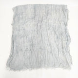 Faliero Sarti モダールシルク 無地 マフラー ストール ライトブルー レディース ファリエロサルティ【中古】5-0918G◎