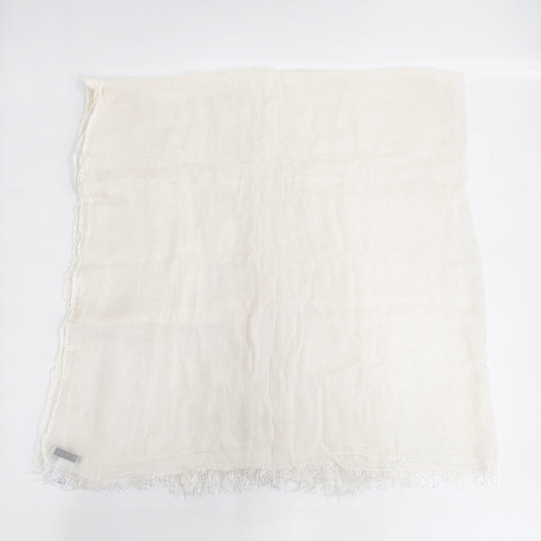 Faliero Sarti 新品 モダールシルク 無地 マフラー ストール ベージュ レディース ファリエロサルティ【中古】5-0918G◎