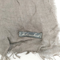 Faliero Sarti モダール カシミヤ 無地 マフラー ストール ブラウン レディース ファリエロサルティ【中古】5-0918G◎