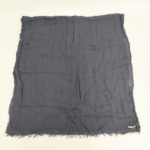 Faliero Sarti モダール カシミヤ 無地 マフラー ストール ネイビー レディース ファリエロサルティ【中古】5-0918G◎