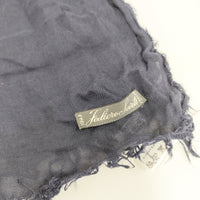 Faliero Sarti モダール カシミヤ 無地 マフラー ストール ネイビー レディース ファリエロサルティ【中古】5-0918G◎