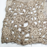 Faliero Sarti ウールレーヨンシルク レース マフラー ストール ブラウン レディース ファリエロサルティ【中古】5-1014T◎