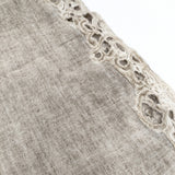 Faliero Sarti ウールレーヨンシルク レース マフラー ストール ブラウン レディース ファリエロサルティ【中古】5-1014T◎