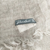 Faliero Sarti カシミヤシルク 無地 マフラー ストール グレージュ レディース ファリエロサルティ【中古】5-1014T◎