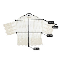 Khaju レース シースルー チュール 321920004 カーディガン アイボリー レディース カージュ【中古】5-0707M△