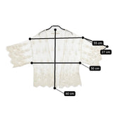 Khaju レース シースルー チュール 321920004 カーディガン アイボリー レディース カージュ【中古】5-0707M△
