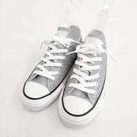 CONVERSE 未使用品 ALL STAR GLITTER OX 5SC380 ローカット サイズ23.5cm スニーカー シルバー レディース コンバース【中古】5-0908G◎