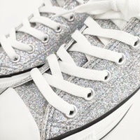 CONVERSE 未使用品 ALL STAR GLITTER OX 5SC380 ローカット サイズ23.5cm スニーカー シルバー レディース コンバース【中古】5-0908G◎