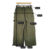 liflattie ships リネン イージーワイドパンツ 33311007060197 パンツ カーキ レディース リフラティ シップス【中古】5-0707M△