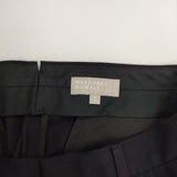 MARGARET HOWELL 578-242305 ウールコットン センタープレススラックス パンツ ネイビー レディース マーガレットハウエル【中古】5-0921T∞