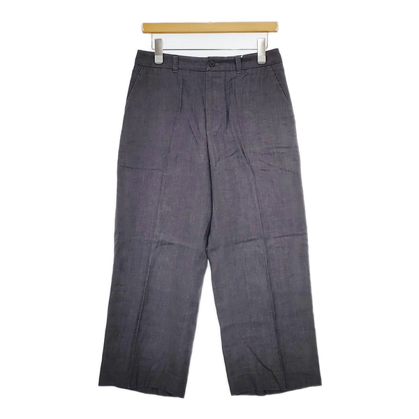 MARGARET HOWELL 578-6142007 リネン サイズ2 パンツ チャコールグレー マーガレットハウエル【中古】5-0707M△