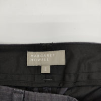 MARGARET HOWELL 578-6142007 リネン サイズ2 パンツ チャコールグレー マーガレットハウエル【中古】5-0707M△