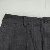 MARGARET HOWELL 578-6142007 リネン サイズ2 パンツ チャコールグレー マーガレットハウエル【中古】5-0707M△