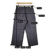 MARGARET HOWELL 578-6142007 リネン サイズ2 パンツ チャコールグレー マーガレットハウエル【中古】5-0707M△