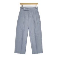 MARGARET HOWELL 578-9143011 HAIRLINE STRIPE COTTON サイズ1 パンツ ブルー ホワイト レディース マーガレットハウエル【中古】5-0707M△