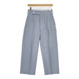 MARGARET HOWELL 578-9143011 HAIRLINE STRIPE COTTON サイズ1 パンツ ブルー ホワイト レディース マーガレットハウエル【中古】5-0707M△