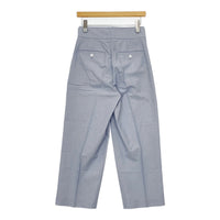 MARGARET HOWELL 578-9143011 HAIRLINE STRIPE COTTON サイズ1 パンツ ブルー ホワイト レディース マーガレットハウエル【中古】5-0707M△
