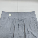 MARGARET HOWELL 578-9143011 HAIRLINE STRIPE COTTON サイズ1 パンツ ブルー ホワイト レディース マーガレットハウエル【中古】5-0707M△
