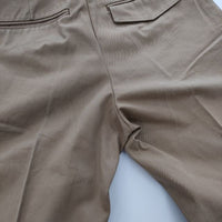 MARGARET HOWELL 578-8143003 SOFT COTTON DRILL センタープレススラックス コットン パンツ ベージュ レディース マーガレットハウエル【中古】5-0803G∞