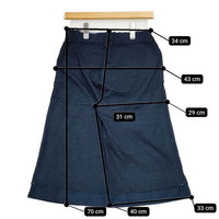 Pal'las Palace インディゴ コットン ショートパンツ ハーフパンツ ショーツ ネイビー レディース パラスパレス【中古】5-0803S∞