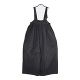 mat quotidien 9601P026191 リネンコットン chambre de charme サイズF パンツ サロペット ブラック レディース マトコテディアン【中古】5-0707M△