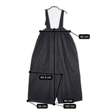 mat quotidien 9601P026191 リネンコットン chambre de charme サイズF パンツ サロペット ブラック レディース マトコテディアン【中古】5-0707M△