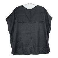 nest Robe ノースリーブ 01212-1186 つけ襟付き リネン セーラーカラー 定価19800円 ブラウス シャツ ブラック レディース ネストローブ【中古】5-0606S△