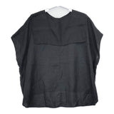nest Robe ノースリーブ 01212-1186 つけ襟付き リネン セーラーカラー 定価19800円 ブラウス シャツ ブラック レディース ネストローブ【中古】5-0606S△