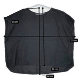 nest Robe ノースリーブ 01212-1186 つけ襟付き リネン セーラーカラー 定価19800円 ブラウス シャツ ブラック レディース ネストローブ【中古】5-0606S△