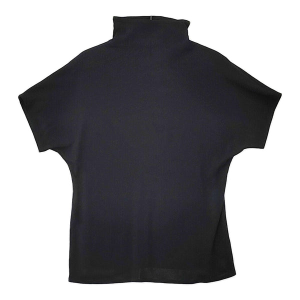 JURGEN LEHL J0172UB921 ハイネック コットン サイズL 半袖Ｔシャツ カットソー ブラック レディース ヨーガンレール【中古】5-0606S△