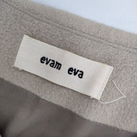 evam eva E173T158 アンゴラノーカラー コート ベージュ レディース エヴァムエヴァ【中古】5-0921T∞