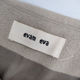 evam eva E173T158 アンゴラノーカラー コート ベージュ レディース エヴァムエヴァ【中古】5-0921T∞