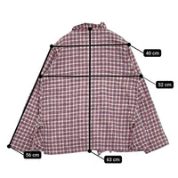 45R/45rpm より杢ネルのカシュクールボレロ 定41800円 ブラウス レッド ホワイト レディース フォーティーファイブアールピーエム【中古】5-0920T♪