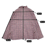 45R/45rpm より杢ネルのカシュクールボレロ 定41800円 ブラウス レッド ホワイト レディース フォーティーファイブアールピーエム【中古】5-0920T♪