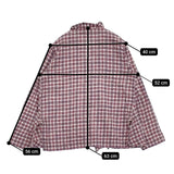 45R/45rpm より杢ネルのカシュクールボレロ 定41800円 ブラウス レッド ホワイト レディース フォーティーファイブアールピーエム【中古】5-0920T♪