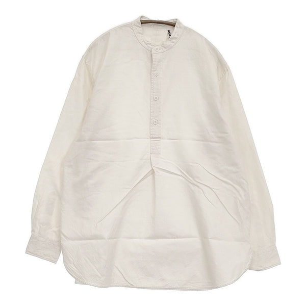 KAPTAIN SUNSHINE Pullover Shirt Finx Cotton Oxford 定価35200円 長袖シャツ 24SS アイボリー メンズ キャプテン サンシャイン【中古】5-0805M♪