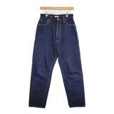 LENO & CO. ハイウエスト テーパードデニム 赤耳 コットン L2001-J006 デニムパンツ ネイビー レディース リノ【中古】5-0714G∞