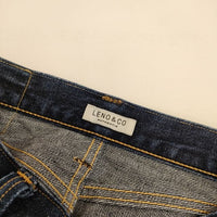 LENO & CO. ハイウエスト テーパードデニム 赤耳 コットン L2001-J006 デニムパンツ ネイビー レディース リノ【中古】5-0714G∞