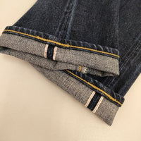 LENO & CO. ハイウエスト テーパードデニム 赤耳 コットン L2001-J006 デニムパンツ ネイビー レディース リノ【中古】5-0714G∞