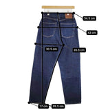 LENO & CO. ハイウエスト テーパードデニム 赤耳 コットン L2001-J006 デニムパンツ ネイビー レディース リノ【中古】5-0714G∞