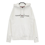 TOMMY HILFIGER エンブロイドロゴパーカー サイズS 定価17600円 スウェット パーカー ホワイト レディース トミーヒルフィガー【中古】5-0514M♪