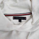 TOMMY HILFIGER エンブロイドロゴパーカー サイズS 定価17600円 スウェット パーカー ホワイト レディース トミーヒルフィガー【中古】5-0514M♪