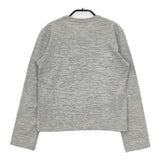 robe de chambre COMME des GARCONS ウール 刺繍 長袖Ｔシャツ カットソー ロンＴ AD2000 グレー レディース ローブドシャンブル コムデギャルソン【中古】5-0921T∞