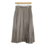 MARGARET HOWELL 578-8132003 プリーツ PUPPYTOOTH WOOL BLEND スカート ブラック ホワイト レディース マーガレットハウエル【中古】5-0714M∞