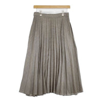 MARGARET HOWELL 578-8132003 プリーツ PUPPYTOOTH WOOL BLEND スカート ブラック ホワイト レディース マーガレットハウエル【中古】5-0714M∞