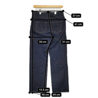 YAECA 4-14W サイズ29 インディゴ ジーンズ デニムパンツ ネイビー レディース ヤエカ【中古】5-0803G∞
