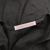 TOWAVASE Bon Voyage blouse 22-0026A リネン プルオーバー ブラウス シャツ ブラック レディース トワヴァーズ【中古】5-0714M∞