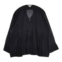 TOWAVASE タック 21-0037S コットン プルオーバー ブラウス シャツ ブラック レディース トワヴァーズ【中古】5-0927M∞